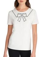 Karl Lagerfeld Paris Rhinestone Embellished Top