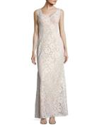 Xscape Sleeveless Lace Gown