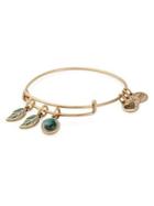 Alex And Ani Grounded Goldtone Charm Bangle Bracelet
