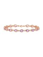 Sonatina Pear-cut Rose De France Link Bracelet