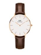 Daniel Wellington Classic Petite Bristol Leather-strap Watch