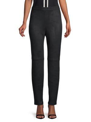 Elie Tahari Faux Suede Pants
