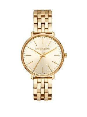 Michael Kors Pyper Three-hand Gold-tone Stainless Steel Watch