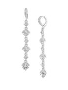 Givenchy Faceted Crystal Linear Drop Earrings