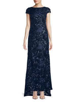 Calvin Klein Sequin Embellished Gown