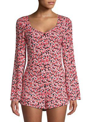 The Fifth Label Realism Fresco Floral-print Playsuit
