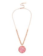 Kenneth Cole New York Rose Shell Stone Pendant Necklace