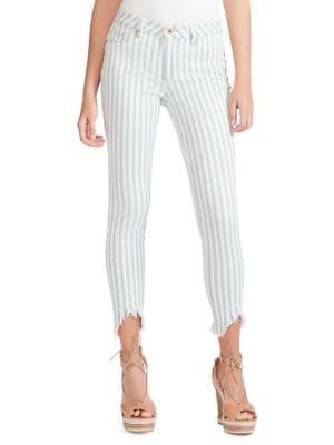 Jessica Simpson Kiss Me Ankle Skinny Stripe Jeans