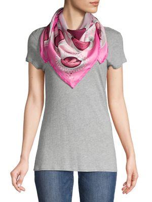 Kate Spade New York Coffee Cups Silk Square Scarf