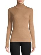 Diane Von Furstenberg Metallic Ribbed Sweater