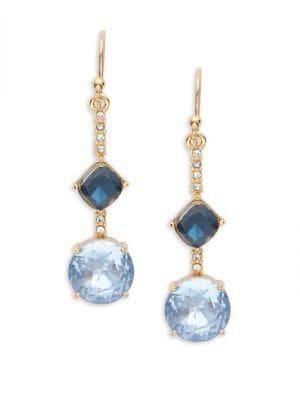 Kate Spade New York Crystal Asymmetric Drop Earrings