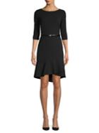 Calvin Klein Petite High-low Belted Mini Dress