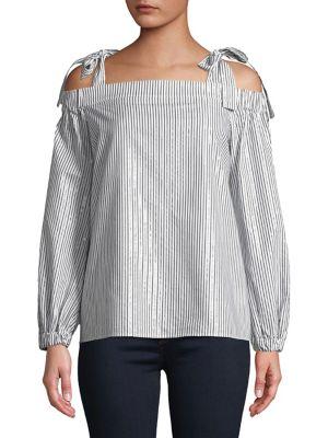 Michael Michael Kors Tied-strap Off-shoulder Top