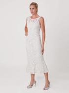 Js Collections White Soutache Sleeveless Dress