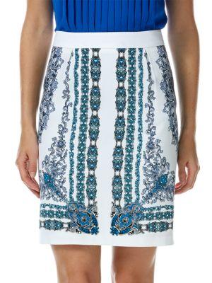Laundry By Shelli Segal Patterned Pencil Skirt