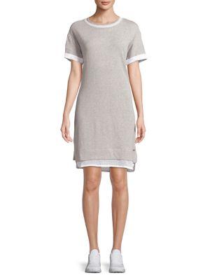 Marc New York Performance Short Sleeve Mesh Insert Dress