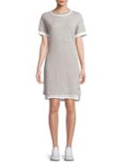 Marc New York Performance Short Sleeve Mesh Insert Dress