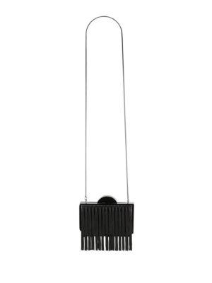 Franchi Lila Convertible Fringe Crossbody Clutch