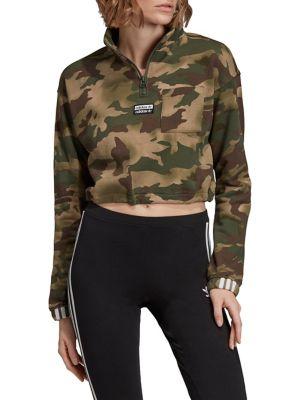 Adidas Camouflage Half-zip French Terry Hoodie