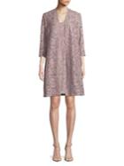 Alex Evenings Petite Two-piece Floral Lace Jacket And Shift Dress