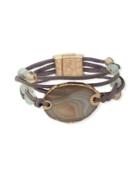 Lonna & Lilly Suede Magnetic Bracelet