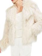Vince Camuto Gilded Rose Open-front Faux Fur Jacket