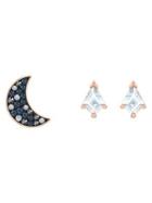 Symbolic Rose Goldtone & Swarovski Crystal Earrings