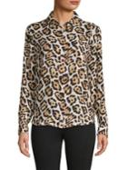 Philosophy Apparel Leopard-print Button-down Shirt