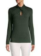 Vince Camuto Long-sleeve Twisted Top