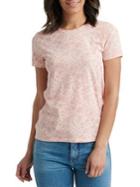 Lucky Brand Floral Cotton Blend Tee