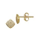 Lord & Taylor 14kt Yellow Gold And 0.17 Ct T W Diamond Earrings