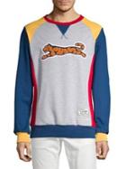 Le Tigre Retro Colorblock Crewneck Sweatshirt