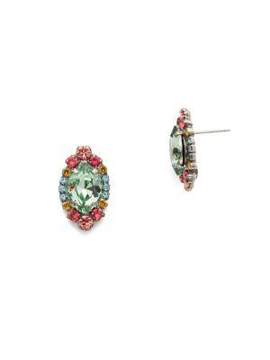 Sorrelli Vivid Horizons Eustoma Crystal Stud Earrings