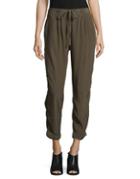 Lucky Brand Pewter Crepe Pants