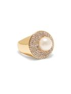 Vince Camuto Daytime Capsule Faux Pearl & Crystal Ring