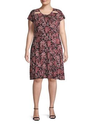 Michael Michael Kors Plus Paisley Shift Dress
