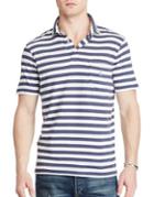 Lauren Ralph Lauren Sea Short Sleeve Striped Polo Shirt