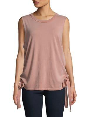 Project Social T Side Ties Sleeveless Cotton Top