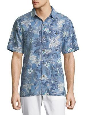 Tommy Bahama El Medano Silk Jungle Camp Shirt