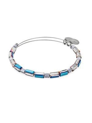 Alex And Ani Silvertone Northern Lights Beaded Bracelet