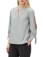 Lafayette 148 New York Khloe Tie-sleeve Blouse