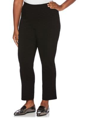 Rafaella Plus Plus Dotted Pull-on Pants