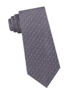 Calvin Klein Hexagon & Dot-print Silk Tie