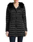 Laundry By Shelli Segal Faux Fur Quilted Jacket