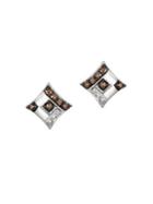 Le Vian Chocolatier 14k Vanilla Gold, Chocolate Diamonds & Vanilla Diamonds Earrings