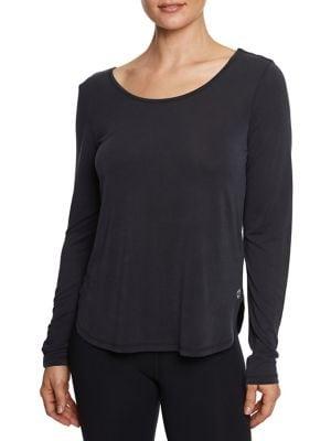 Betsey Johnson Strappy Back Long-sleeve Tee