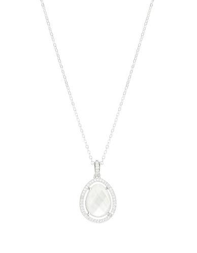 Nadri Mother-of-pearl And Cubic Zirconia Pendant Necklace