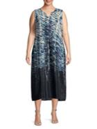 Nic+zoe Plus Tinago Printed Sleeveless Dress