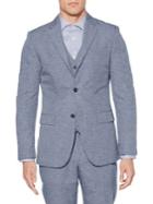 Perry Ellis Slim Fit End-on-end Linen Suit Jacket