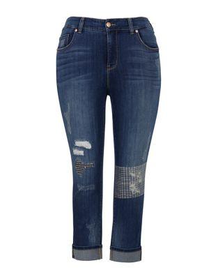 Melissa Mccarthy Seven7 Nepal Rip Cuff Jeans